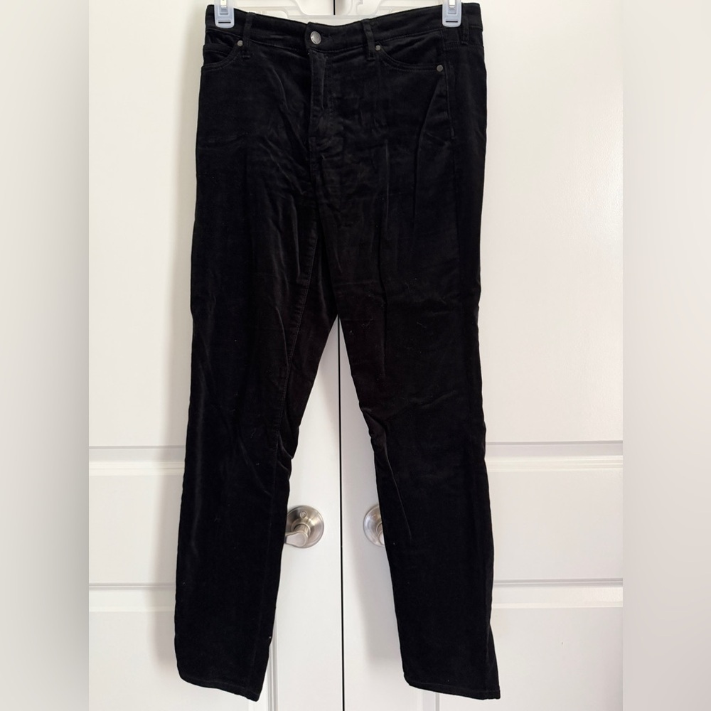 Well Worn Black Velvet Pants Women’s Size 8/29 Grunge|Y2K Goth Style whimsygoth